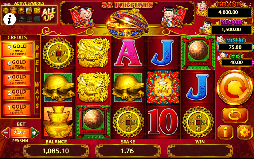 88 Fortunes Slot Machine App